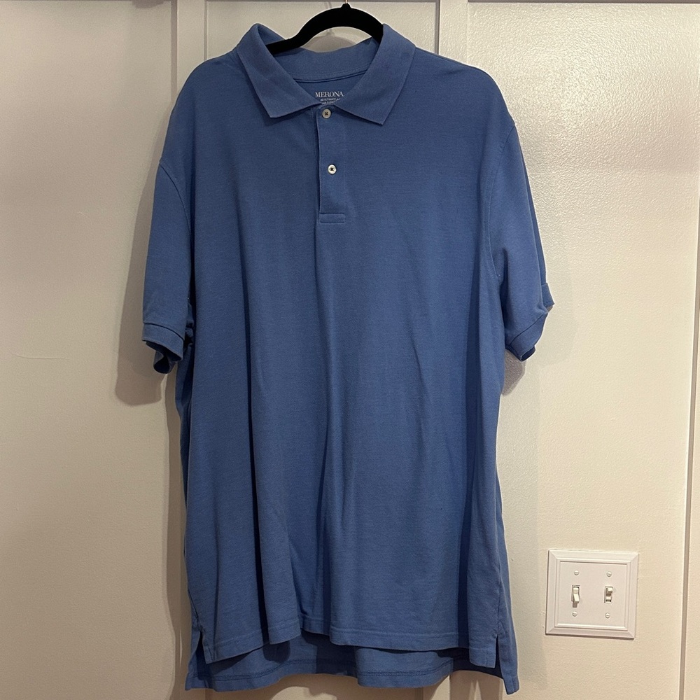 Merona Men's Polo Shirt in Classic Blue